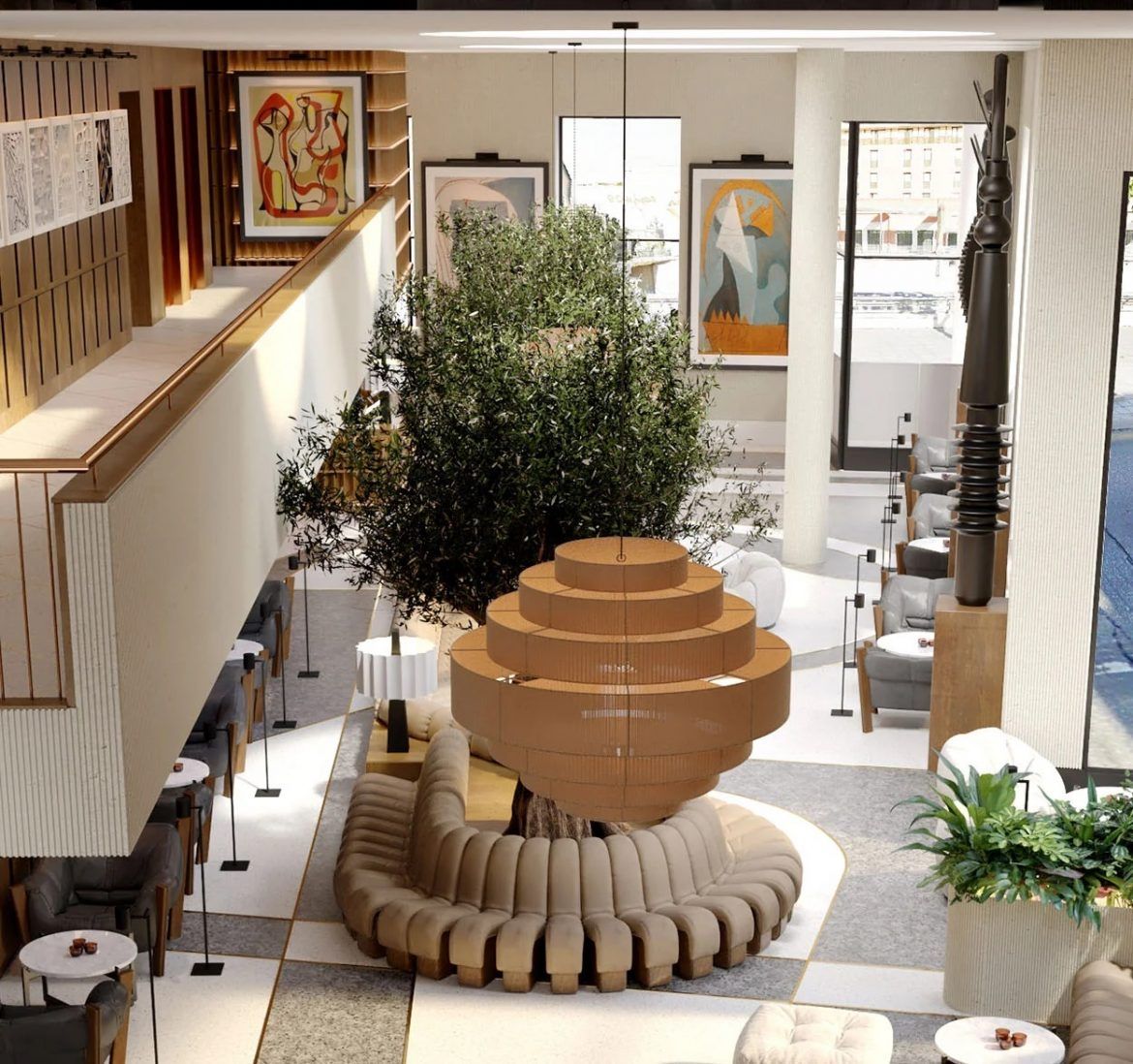 Lobby del H10 Croma Málaga