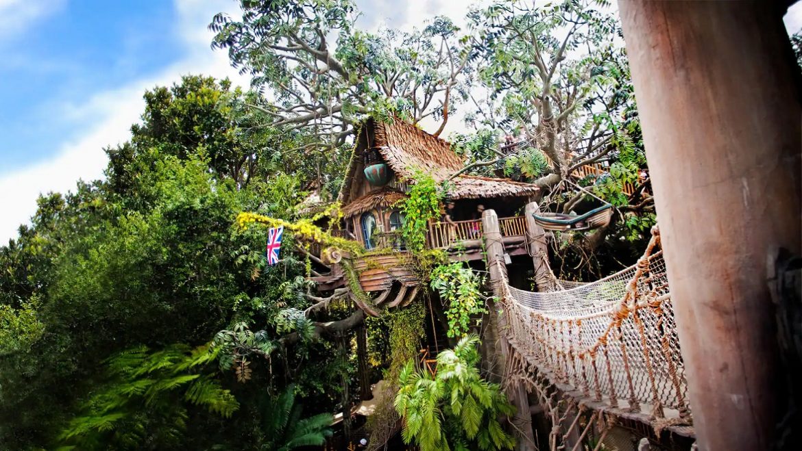 La casa del arbol de Adventureland en Disneyland Park