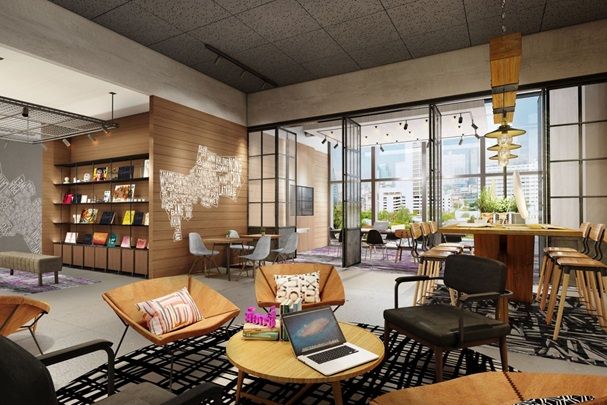 Bibliotecaca y Plug-in en Moxy Bangkok Ratchaprasong